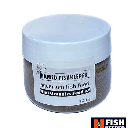 غذای ماهی گیاه خوار گرانول ریز 1.5 میل سنگین (120 گرمی)