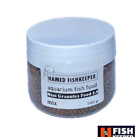 غذای مناسب ماهی گوشتخوار گرانول متوسط 2میل میکس (100)