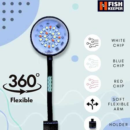 نور LED آکواریوم HOMEHAPPY N-6(مشکی)